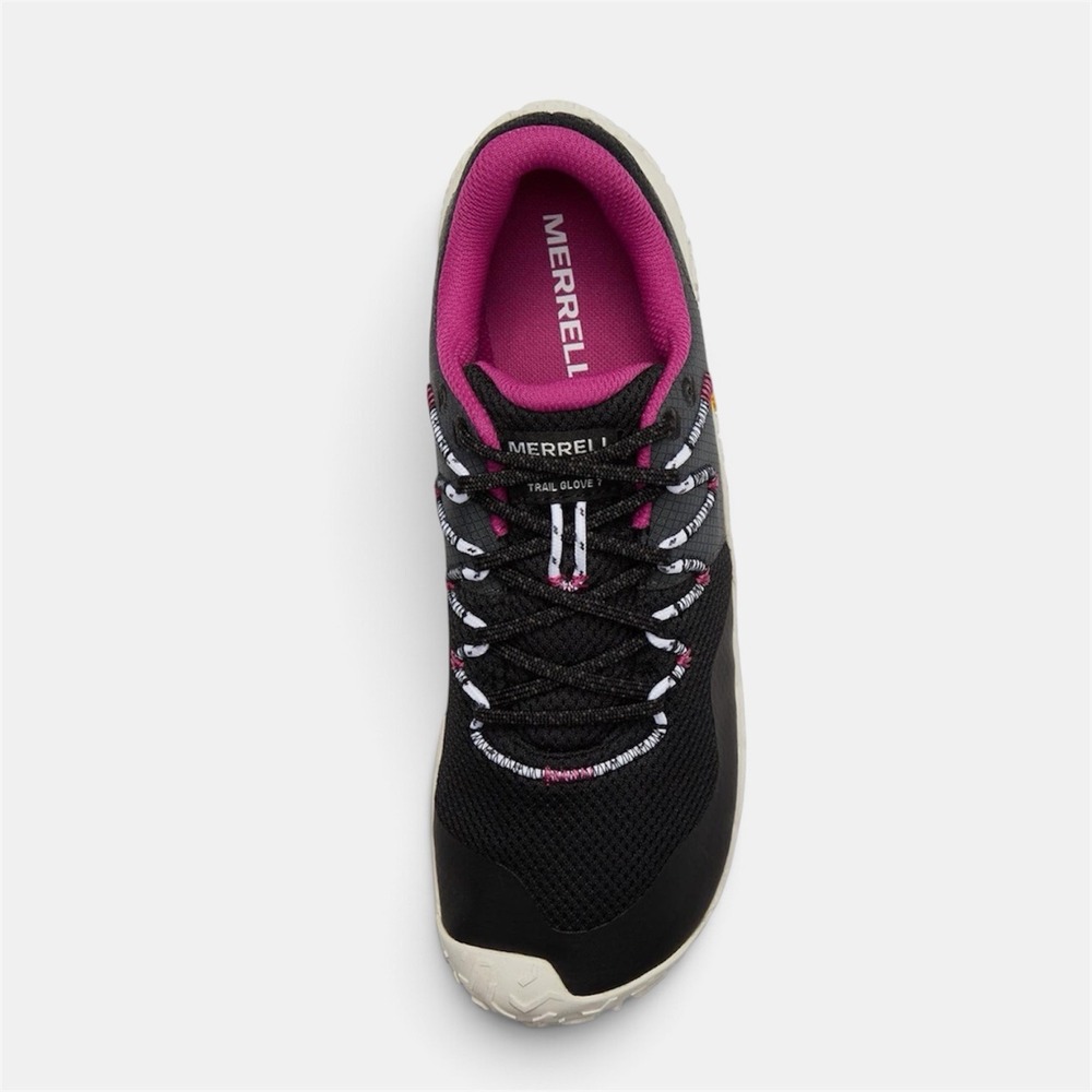 Merrell Trail Glove 6 Women's 7.5 Barefoot Trail Running Shoes Black Fuchsia